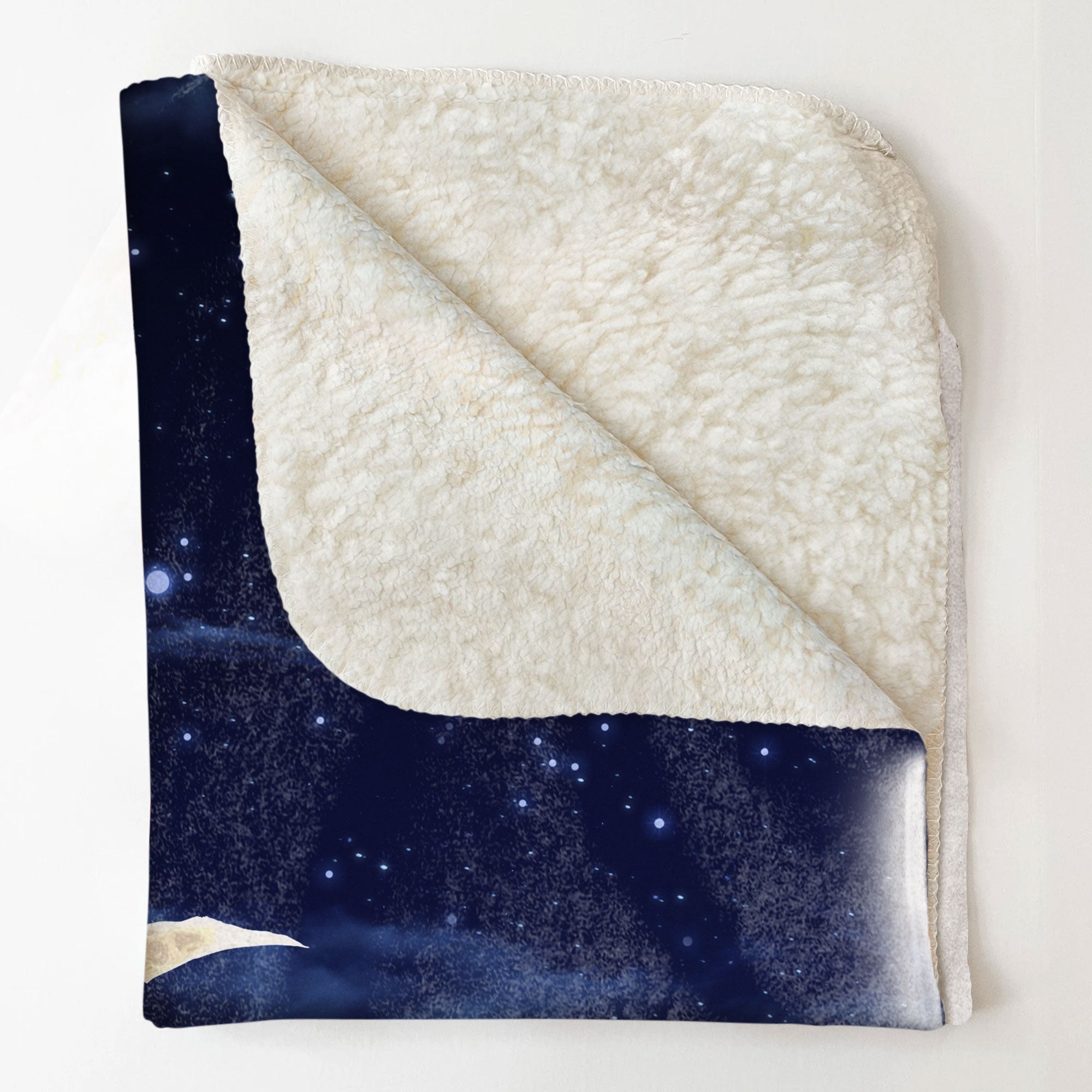 I Love You To The Moon And Back - Personalized Grandma Blanket Big Size