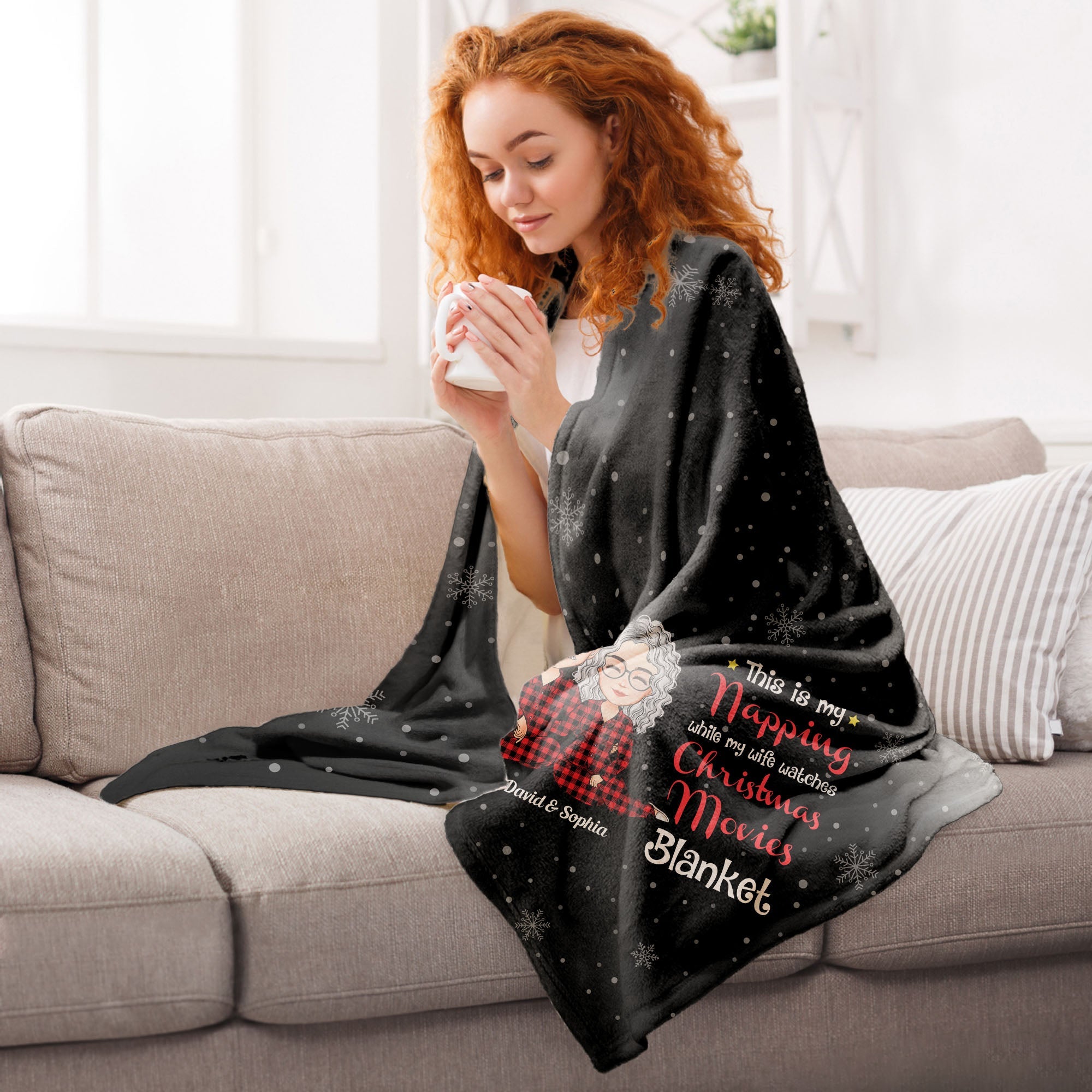 This Is My Napping Blanket - Personalized Blanket - Anniversary, Valentine, Christmas, New Year Gift For Husband, Wife, Lover, Boyfriend, Girlfriend Big Size