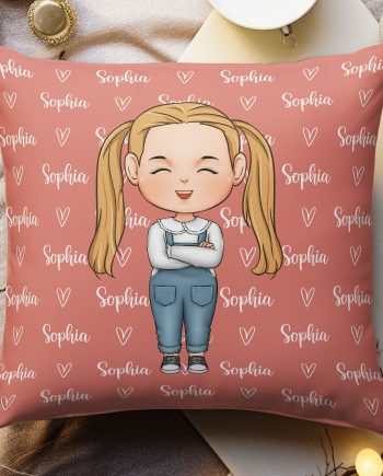 Personalized Name Pillow - Gift For Kids - Personalized Pillow (Insert Included)