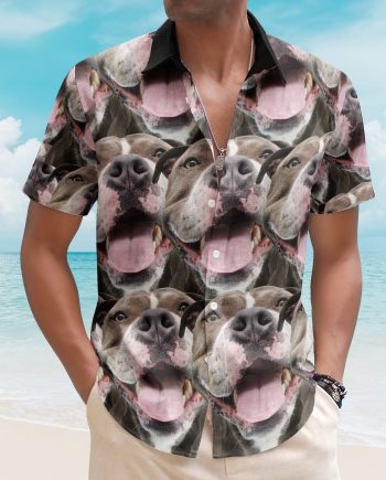 Custom Face Funny Summer For Dog Lovers - Personalized Photo Hawaiian Shirt
