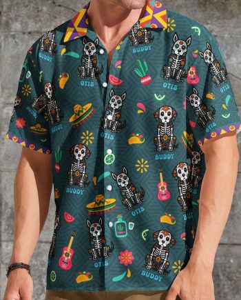 Day Of The Dead Dog Cat Hispanic Mexican Latinos Latinx - Personalized Hawaiian Shirt