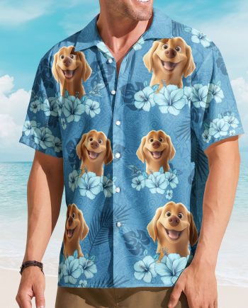 Dog Lovers Summer Tropical Vibe - Personalized Hawaiian Shirt