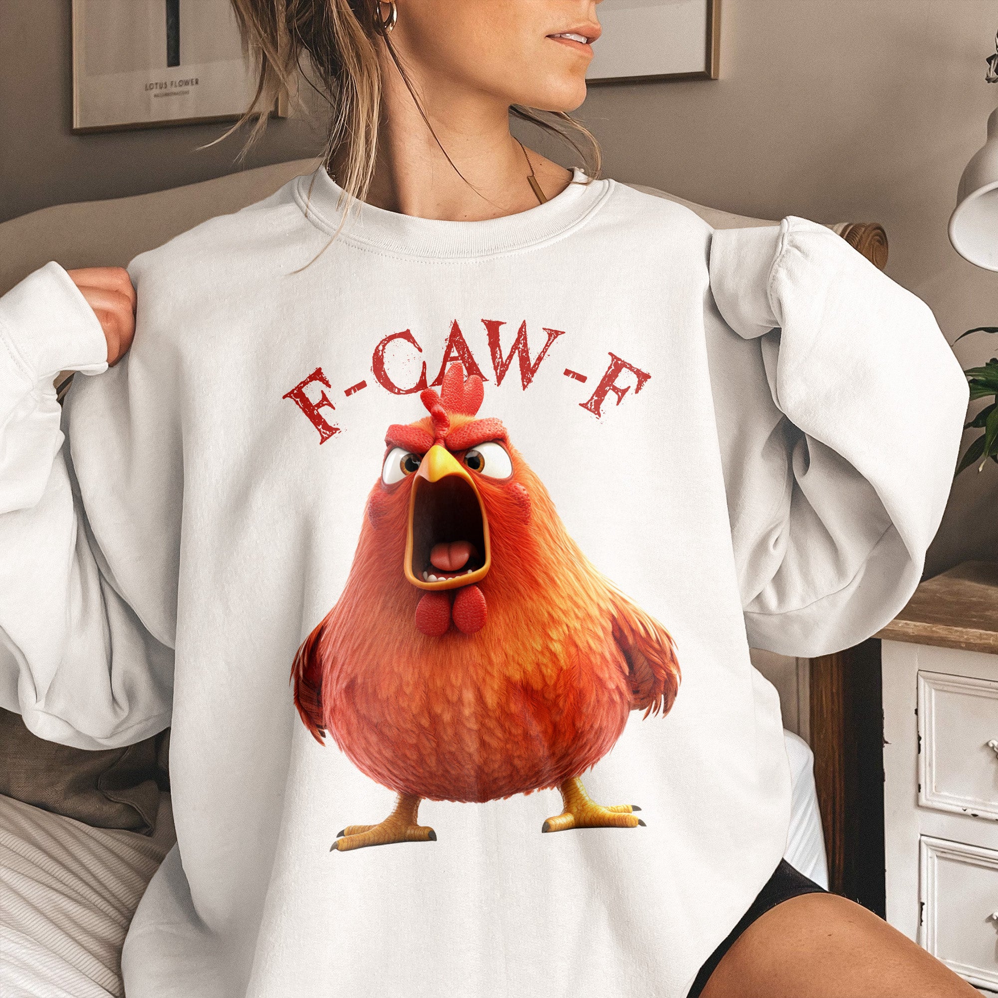 FunnyOne Size Shirt - Humorous Crow F-Caw-F - PersonalizedOne Size Shirt