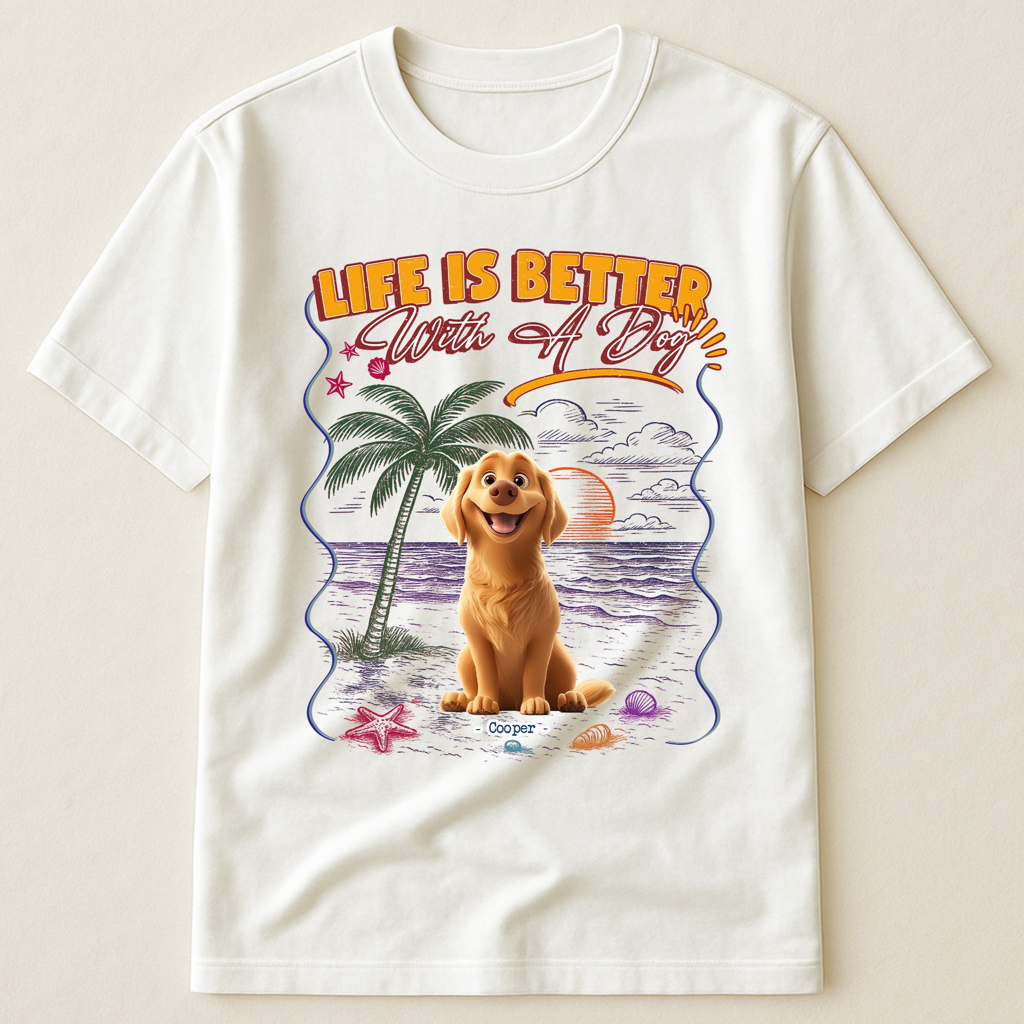 Life Is Better With Dogs - PersonalizedOne Size Shirt