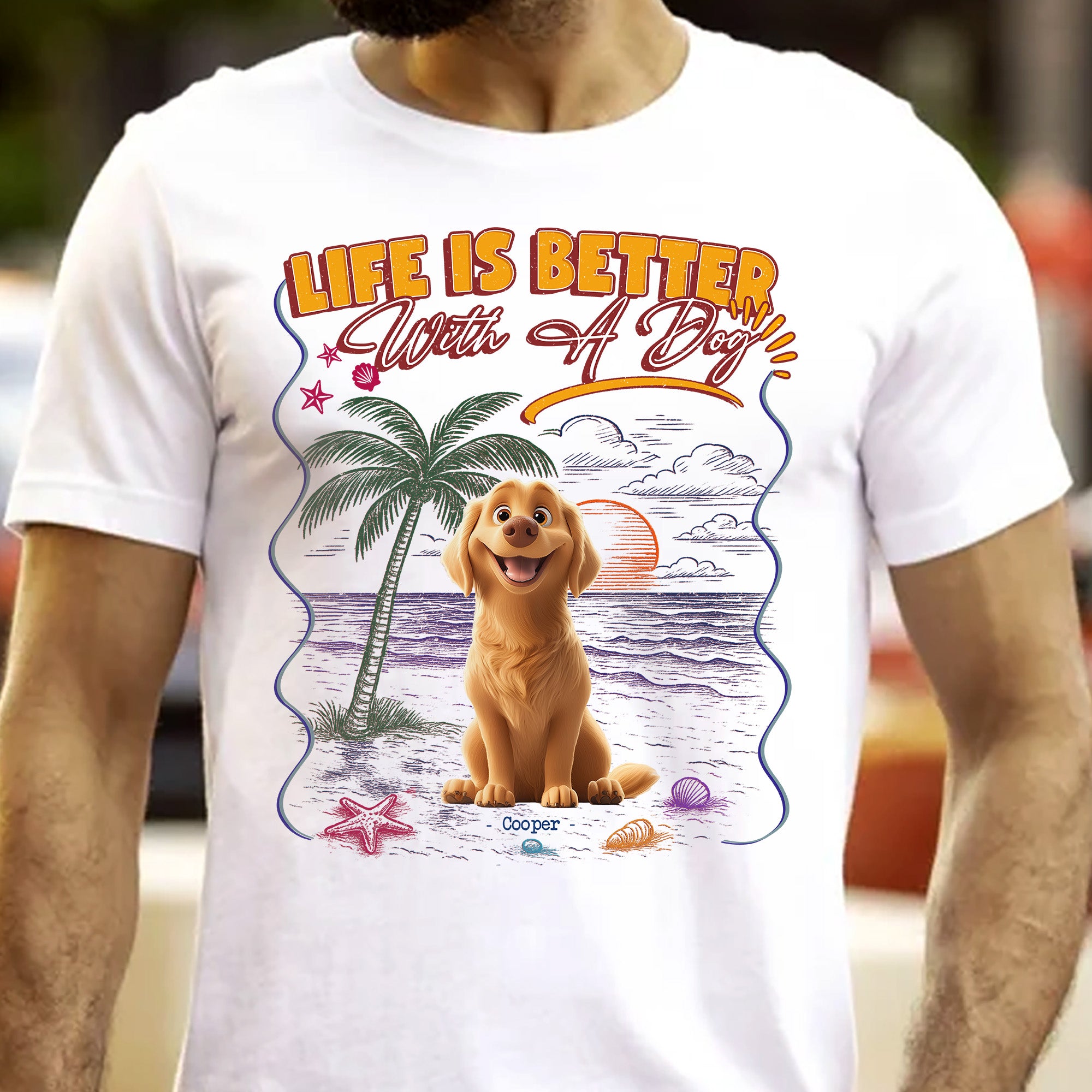 Life Is Better With Dogs - PersonalizedOne Size Shirt