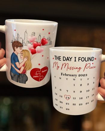 The Day I Found The Missing Piece - Personalized Mug