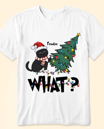 Cat What Christmas Tree - Personalized Sweatshirt